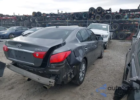 2015 Infiniti Q50 из США, поврежденный, VIN JN1BV7AP5FM334219